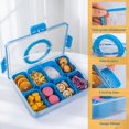 thumbnail image 4 of Soporte para comidas FEIOOD, caja acanalada para aperitivos, 8 compartimentos, color cerúleo, 4 of 7