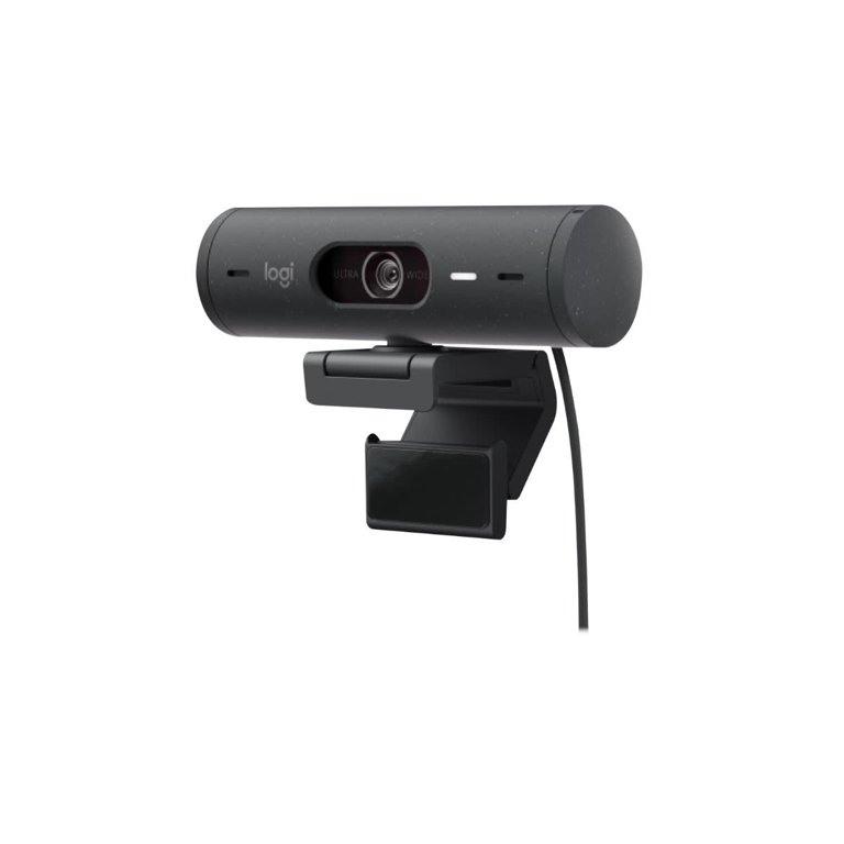 Logitech Brio 500 Full HD Webcam with Auto Light Correction, Noise  Reduction, Privacy Cover, Graphite - Walmart.com