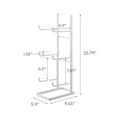 thumbnail image 7 of Yamazaki Home Fitness Equipment Storage Rack, White, Steel, 7 of 7