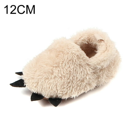 

8 Colors Baby Brushy Paw Shoes Infants Plush Indoor Moccasins Toddlers Winter Thickened Warm Shoes Cosplay Props New