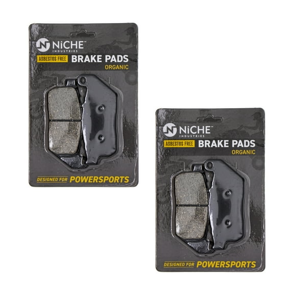 Niche Front Brake Pad for Harley-Davidson Sportster 883 Organic Motorcycle 2 Pack 519-KPA2547D