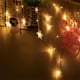 thumbnail image 4 of Guirnalda de luces, luces de cortina, luces LED de copo de nieve navideñas de 3,5 m, 8 modos de iluminación, decoración de ventanas, Navidad, boda, cumpleaños, hogar, patio, blanco cálido ER, 4 of 5