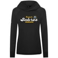 thumbnail image 2 of Women's Levelwear  Black Buffalo Sabres Slender Monument Raglan Pullover Hoodie, 2 of 3