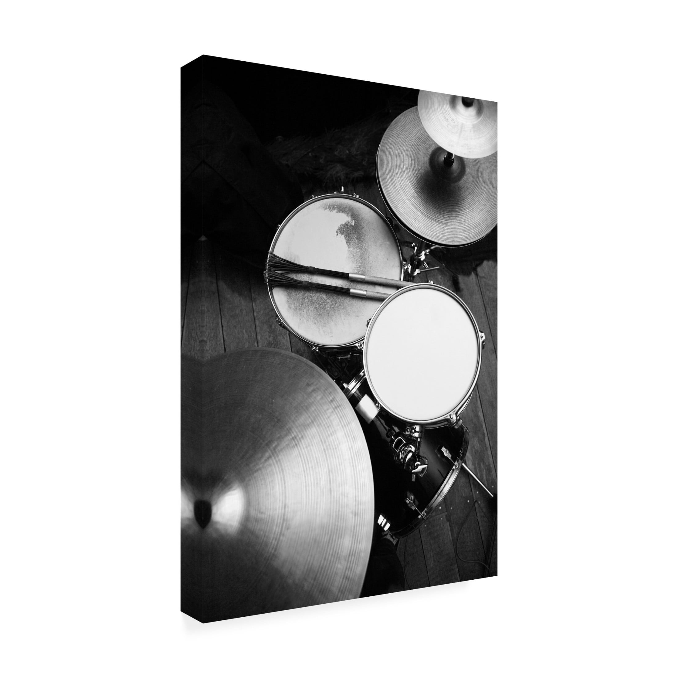 Canvas Wall Art - Alexander Yakovlev 'Drums' Wall Art for Living Room, Bedroom, or Office Décor by Trademark Fine Art - 12 x 19 Inches