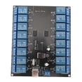 thumbnail image 2 of USB Serial Port Control Switch, 7-38V 16 Channel Relay Board LED Power Indicator  for Comm Equipment, 2 of 7