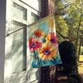 thumbnail image 2 of Gerbera Daisies in Watercolor House Flag 28 in x 40 in, 2 of 7