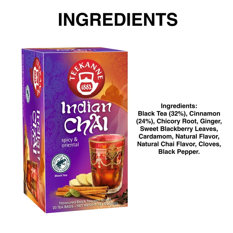 Teekanne Indian Chai Tea Flavorful Spicy & Oriental Blend Of Black