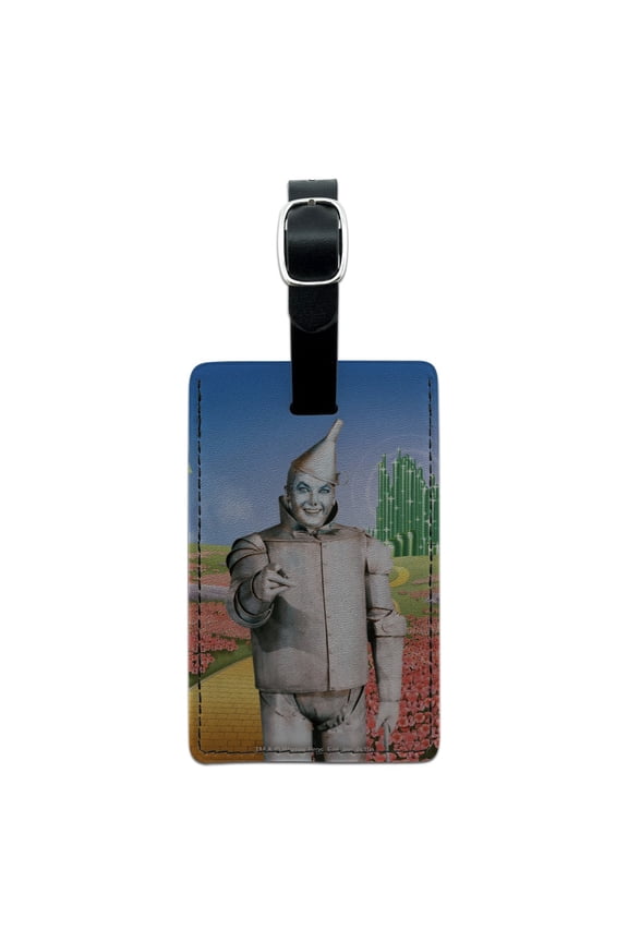 Wizard of Oz Tin Man Character Rectangle Leather Luggage Card Suitcase Carry-On ID Tag