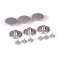 thumbnail image 3 of Jean Buttons with Rivets Silver Color in Set of 25 No Sewing Required FAST SAME DAY SHIPPING, 3 of 4