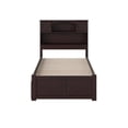 thumbnail image 3 of Pemberly Row Lit Plateforme Moderne Simple TG avec Rangement et Tiroir-Lit, Couleur Espresso, 3 of 5