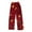 Wine, variant on WTOBBY Women's Soft Plush Christmas Snowflake Tree Print Pajama Bottoms - Festive Holiday Sleepwear with Warm Fleece Lining for Winter Home Lounge and Casual Wear,Dark Green L