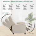 thumbnail image 4 of CL.HPAHKL Recliner Chair, Adult High-Density Sponge Cushion and PU Leather Reclining Chair for Living Room, Bedroom, Home Office, 4 of 8
