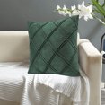 thumbnail image 4 of Almohada de viaje para oficina en casa, funda de cojín cuadrada, funda de cojín con borde plateado, 4 of 6