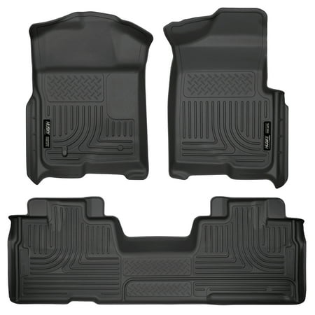 Husky Liners Front & 2nd Seat Floor Liners Fits 09-14 F150