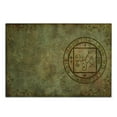 thumbnail image 3 of Occult Cutting Board, Textured Mystic Occult Sigil Seal over Distressed Old Background Design Print, Decorative Tempered Glass Cutting and Serving Board, Small Size, Tan, by Ambesonne, 3 of 5