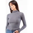 thumbnail image 4 of Blusa tejida cuello alto AMAD Casual para mujer Talla S, 4 of 5