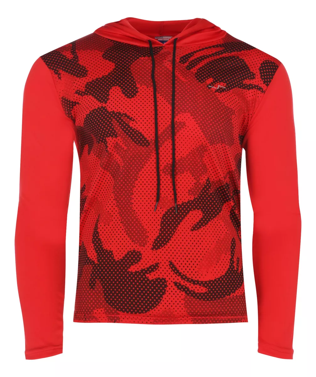 Playera Deportiva Para Hombre Manga Larga De Licra Con Gorro | Walmart ...