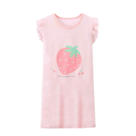 Girls' Nightgowns Cotton Sleepshirts Princess Nightdress Soft Sleepshirts Nightgowns Nightie 3-12 Years