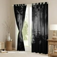 thumbnail image 3 of Feelyou Grey Pine Tree Black Out Curtains, Jungle Plant Botanical Curtains Pack of 2 (42x63 Each), Nature Scenery Print Bedroom Curtains, Curtains and Drapes Room Decor, 3 of 6