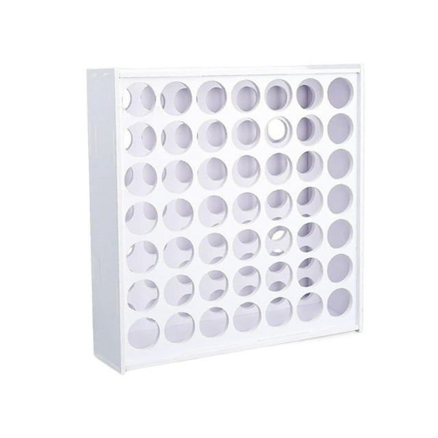 Estante de almacenamiento de pintura, organizador de pintura, artesanía para suministros de arte, estante contenedor, soporte de herramientas para 49 hoyos
