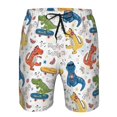 thumbnail image 3 of Rocae Dinosaur for Men's Beach Shorts Casual Elastic Waist Drawstring Summer Beach Shorts,S-3XL-Medium, 3 of 6