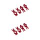 thumbnail image 2 of Vogacara Paquete de 2 1/10 C-type Base Metal Upgrade Model Crawler Accesorio de decoración de vehículo Reemplazo para Redcat Blackout XTE XBE SC Rojo 2piezas Vogacara CBP184387, 2 of 5