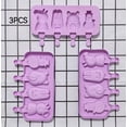 thumbnail image 5 of Molde de silicona rectangular creativo de 4 cavidades: formas de cerdo, conejo, oso y muñeco de nieve, perfecto for hacer paletas heladas y helados de verano, 5 of 5