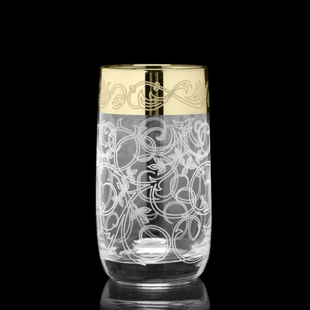 

Highball Water Drinking Glasses Inspiration Glasses Set of 6 Gift Idea for Wedding 11.15 fl oz (330 ml) Juice Glass Set