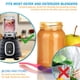 thumbnail image 2 of Frascos de vidrio Saffire de 350 ml para batidoras Oster con tapa (paquete de 2), 2 of 7
