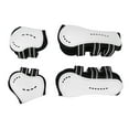 thumbnail image 3 of 4 Pcs Front Hind Horse Tendon Boots, Breathable Design Horse Boots, PU Neoprene Open Front Jumping Tendon Horses Boots with Ventilation Holes for Jumping, Trail Riding, Turnout, 3 of 8