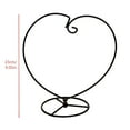 thumbnail image 3 of Ornament Display Stand, Heart Shaped Hook Stand, Rack Holder for Hanging Glass Globe Pot Terrarium Witch Ball Home Christmas Wedding Decoration Creative Gift, 1 Pcs, 9.05 Inches, 3 of 3