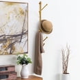 thumbnail image 2 of MyGift 2.5-Foot Gold Metal Wall Mounted Coat /Hat Rack, Modern Tree Banch Style, 2 of 6