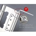 thumbnail image 2 of 2 Pieces Cafe Salon Door Pivot Hinge Stainless Steel Mortiseless Double Action Invisible Door Hinges 12.5 cm(5 inch), 2 of 4