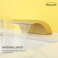 thumbnail image 6 of 8 in. Widespread Single Handle Bathroom Faucet with cUPC Hose in Brushed Gold, 6 of 9