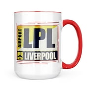 Neonblond Airportcode LPL Liverpool Mug gift for Coffee Tea lovers