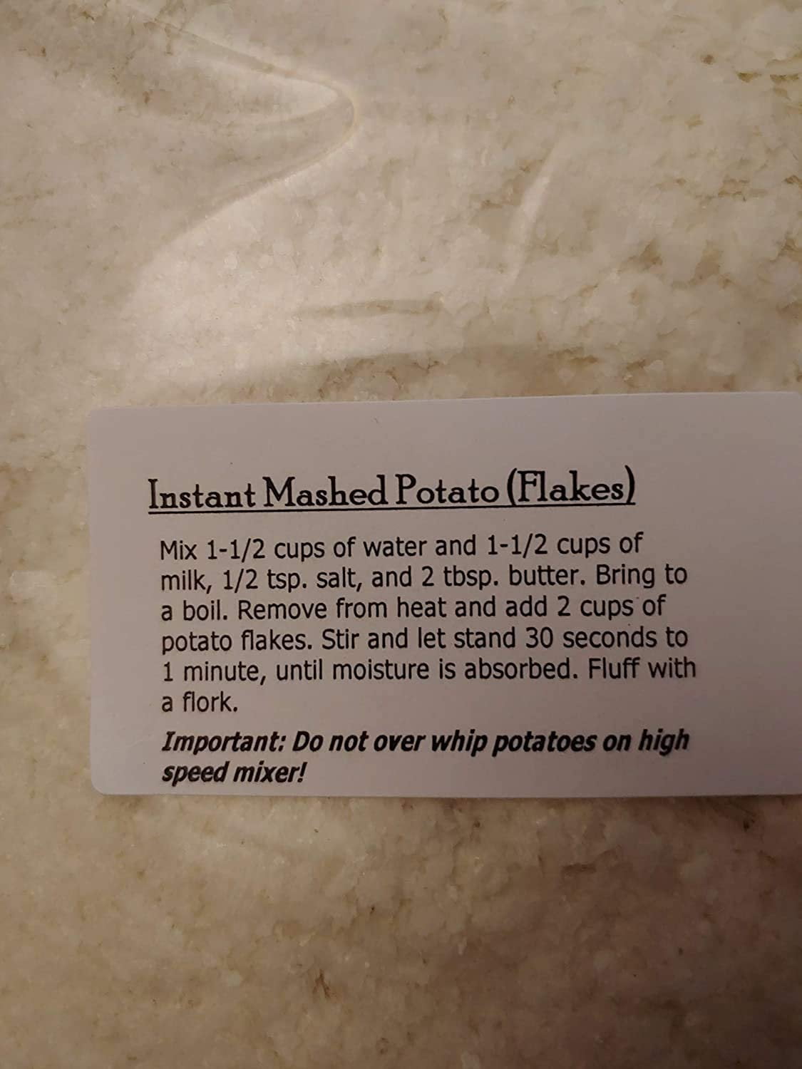 Kauffman Orchards Instant Potato Flakes In Bulk, 1.8 Lb. Pack of 3