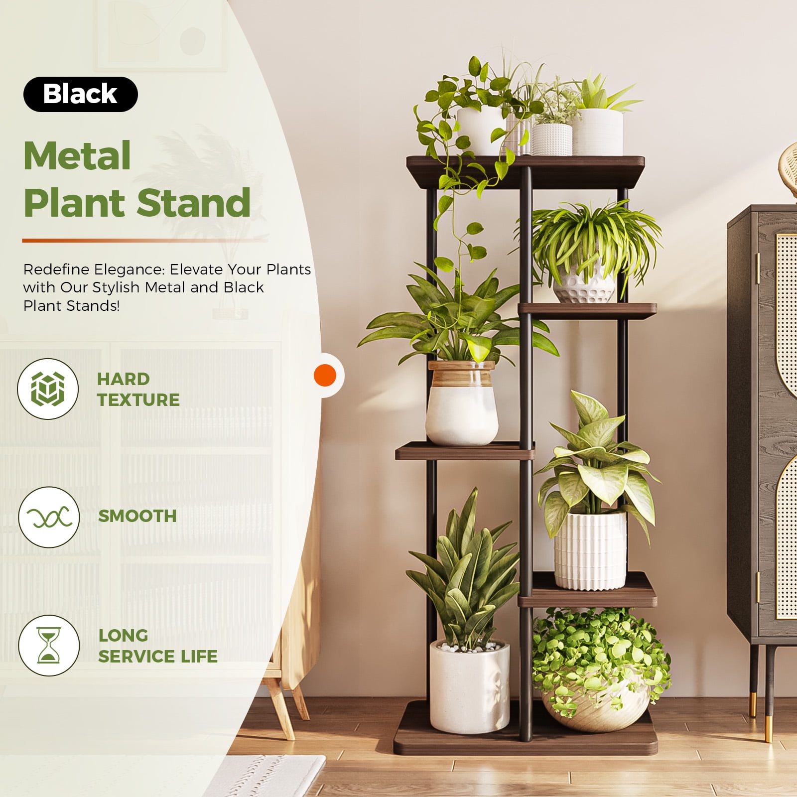Bamworld Corner Plant Stand Indoor 5 Tier Metal Australia | Ubuy