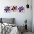 thumbnail image 5 of ZHONGYUTONG 3 Piece Flower Canvas Wall Art Butterfly and Lotus Pictures Wall Decor Floral Painting for Living Room Decor Framed (10.00" x 10.00" x 3PCS), 5 of 5