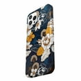 thumbnail image 3 of Tobelint Navy and Gold Peony and Blossom Flower Case for iPhone 13 Pro,Aesthetic Colourful Floral Pattern Bumper Case Cover, 3 of 5