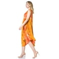 thumbnail image 3 of Sakkas Starlight Caftan Tank Dress / Cover Up - Red / Yellow - One Size, 3 of 5