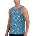thumbnail image 2 of Gaeub Dinosaur Skull Men's Athletic Tank Top, Workout Sleeveless Shirts, Running Tank Tops for Gym, Running, Training - 4X-Large, 2 of 9