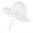 White-2 to 4 years old, variant on Infant Girl's Wide Brimmed Sun Hat Bonnet Adjustable Cotton Bucket Hat with Bow for Beach and Outdoor Use