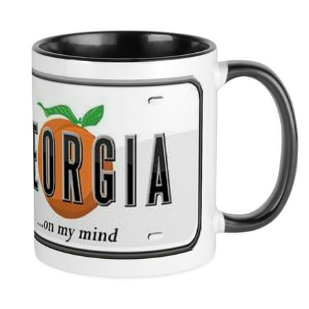 

CafePress - Georgia Plate Mug - Ceramic Coffee Tea Novelty Mug Cup 11 oz
