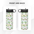 thumbnail image 3 of Yiaed Frog Wear Chef Hat Print Water Bottle with Straw Lid, Stainless Steel Double Wall Insulated Water Bottle | Leak-Proof and Spill-Proof Water Bottle, 3 of 8