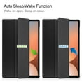 thumbnail image 4 of Dteck Case for Samsung Galaxy Tab S10 Plus 12.4 inch (SM-X820/X826B) 2024,Ultra Slim Leather Tri-Fold Stand Case Auto Wake/Sleep Cover for Galaxy Tab S10+ 12.4 inch 2024,Black, 4 of 9