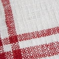 thumbnail image 5 of Rizzy Home Plaid 18" x 18" Poly Filled Pillow with Woven Cotton Cover-White/Red, 5 of 5