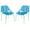 Blue, variant on LeisureMod Dining Chair with Molded Polypropylene Seat and Chrome Legs Tree-Inspired Cutout Back Design Stackable for Modern Home, Kitchen, Cafes Asbury Collection