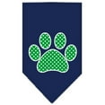 thumbnail image 5 of Pet and Dog Bandana Screen Printed, "Green Swiss Dot Paw", 5 of 10