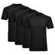 thumbnail image 1 of RAGMAN Camiseta para hombres, paquete de 2 - 1/2 manga, camiseta interior, cuello redondo Negro L (Large), 1 of 3