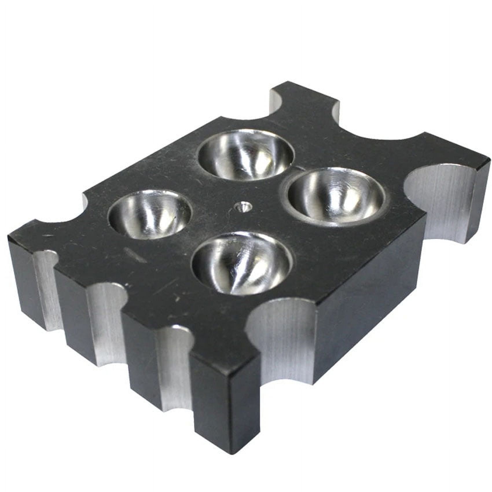Designer Dapping Flat Block High Grade Steel 22 Depressions Jewelry Forming Tool